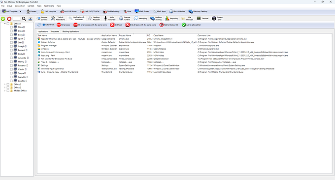 Aplicaciones en bloque
