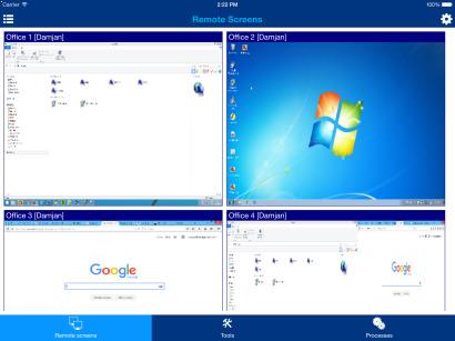 full screen network spying