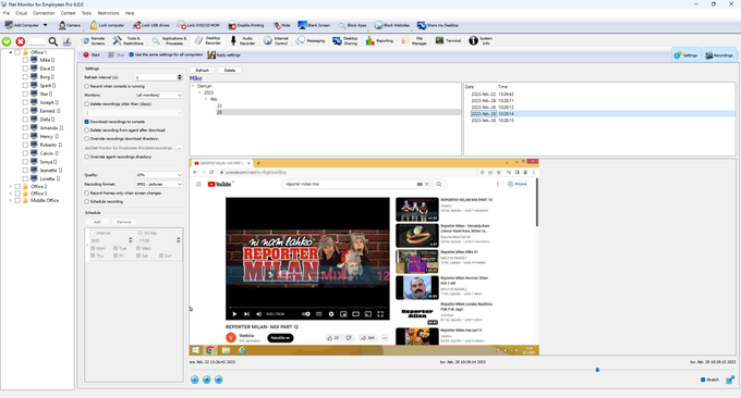 Employee Desktop Recording