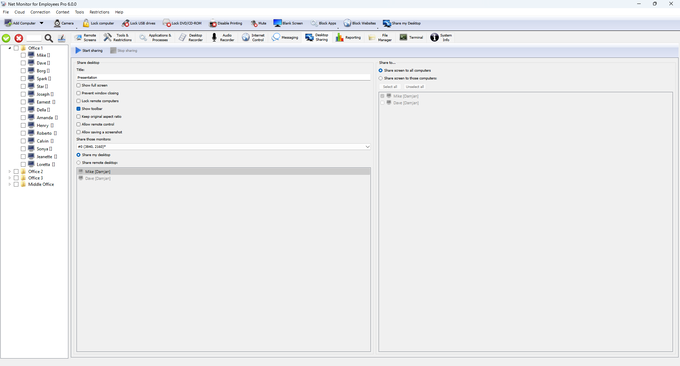 Chia sẻ màn hình nền