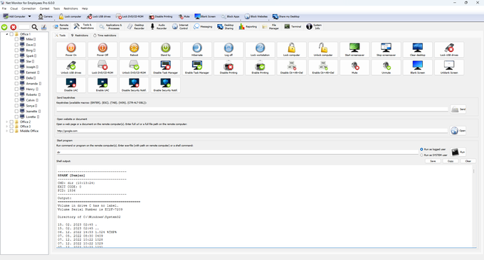 Ghi màn hình nền của nhân viên